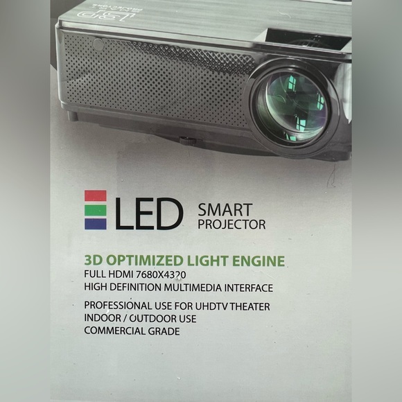 LSP TW317 Smart Projector W/ 80” Digital Projector Lockscreen - Picture 4 of 7